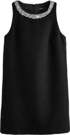 Next Minikleid Bouclé-Minikleid mit verziertem Kragen