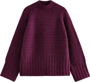 Next Stehkragenpullover Strukturierter Strickpullover mit Stehkragen