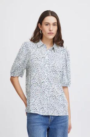 Ichi Kurzarmbluse IHAYA SH sommerliche Bluse