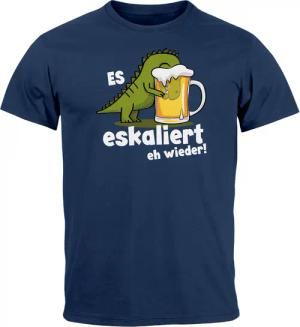 MoonWorks Print-Shirt Herren T-Shirt Alkohol Bier