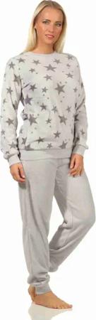 Normann Pyjama Damen Coralfleece Pyjama langarm