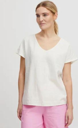 b.young Kurzarmbluse BYFALAKKA Bluse aus Leinenmix