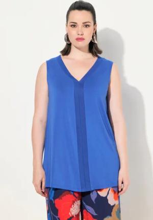 Ulla Popken Longtop Top Strickblende A-Linie