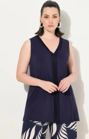 Ulla Popken Longtop Top Strickblende A-Linie