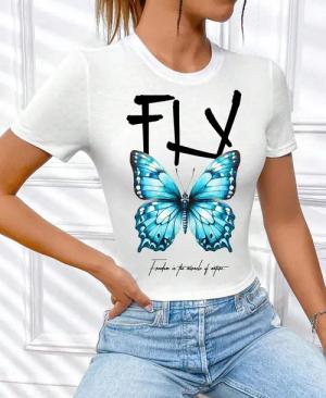 RMK T-Shirt Damen Shirt kurzarm Rundhalsausschnitt