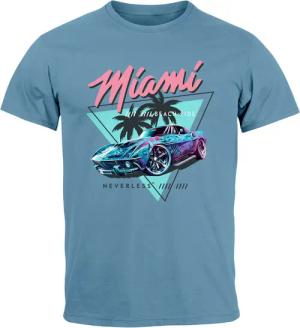 Neverless Print-Shirt Herren T-Shirt Bedruckt Miami