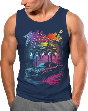 Neverless Tanktop Herren Tank-Top Miami Beach