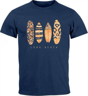 Neverless Print-Shirt Herren T-Shirt Surfing Fashion