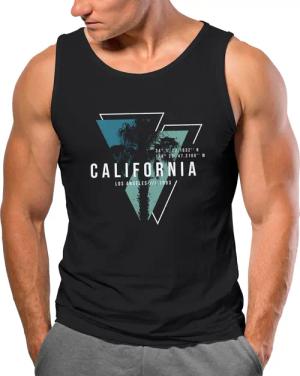 Neverless Tanktop Herren Tank-Top California Los