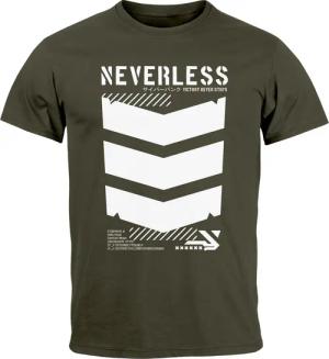 Neverless Print-Shirt Herren T-Shirt Techwear Trend