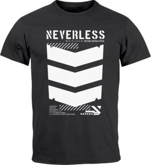 Neverless Print-Shirt Herren T-Shirt Techwear Trend