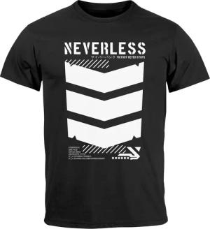 Neverless Print-Shirt Herren T-Shirt Techwear Trend