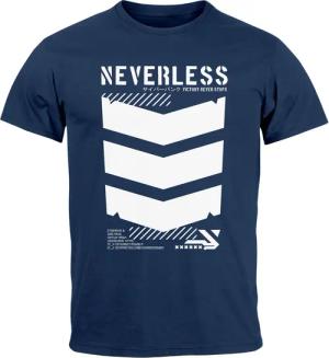 Neverless Print-Shirt Herren T-Shirt Techwear Trend