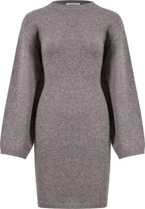 SASSYCLASSY Strickkleid Oversize Strickkleid Rollkragen Damen