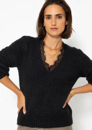 SASSYCLASSY Strickpullover Damen Pullover Elegant mit