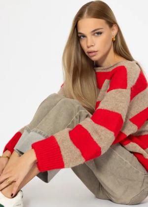SASSYCLASSY Strickpullover Oversize Pullover Damen in