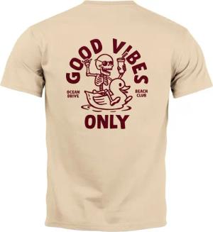 Neverless Print-Shirt Herren T-Shirt Backprint Good