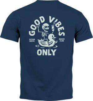 Neverless Print-Shirt Herren T-Shirt Backprint Good