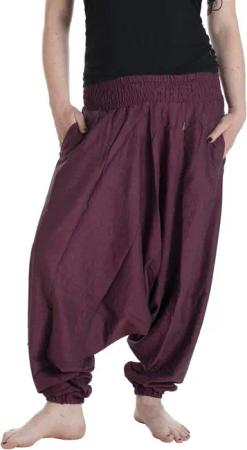 Vishes Haremshose Unisex Haremshose Einfarbig Einheitsgröße