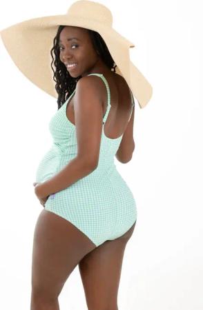petit amour Umstandsbadeanzug AURELIA_vichy Bademode schwanger