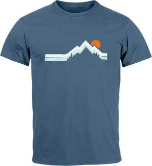 Neverless Print-Shirt Herren T-Shirt Berg Wandern
