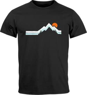 Neverless Print-Shirt Herren T-Shirt Berg Wandern
