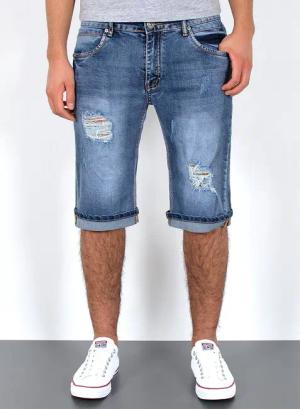 ESRA Jeansshorts Herren Sommerhose Jeans Shorts