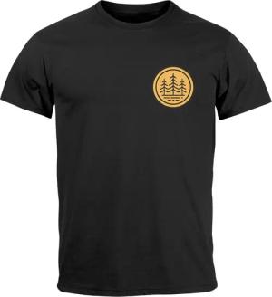 Neverless Print-Shirt Herren T-Shirt Wald Bäume