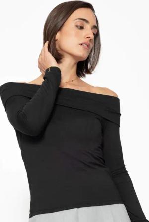 SASSYCLASSY Langarmshirt Langarmshirt Damen mit Carmen-Ausschnitt