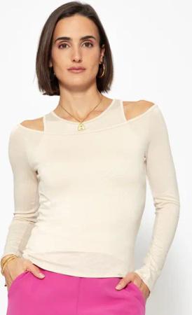 SASSYCLASSY Langarmshirt Langarmshirt Damen mit Top
