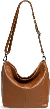 Caspar Schultertasche Klassische Damen Leder Handtasche
