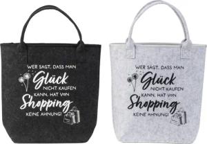 MF Einkaufsshopper Filz Taschen 2er Set