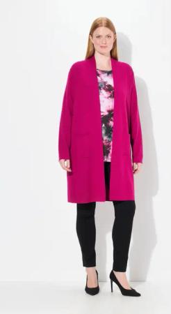 Ulla Popken Langjacke Strickjacke lange offene