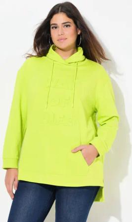 Ulla Popken Sweatshirt Sweatshirt 3D-Prägung Oversized