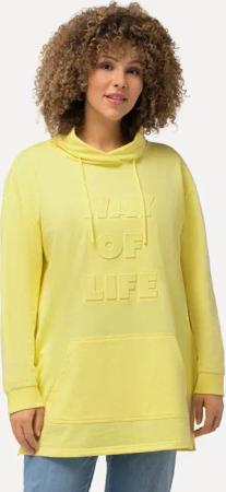 Ulla Popken Sweatshirt Sweatshirt 3D-Prägung Oversized