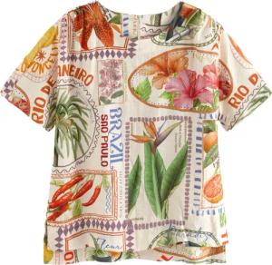 Next T-Shirt Kastiges T-Shirt aus Strukturmaterial