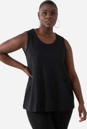 Ulla Popken Longtop Slinkytop Piqué A-Linie