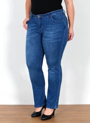 ESRA Straight-Jeans Gerade Schnitt Jeans Damen