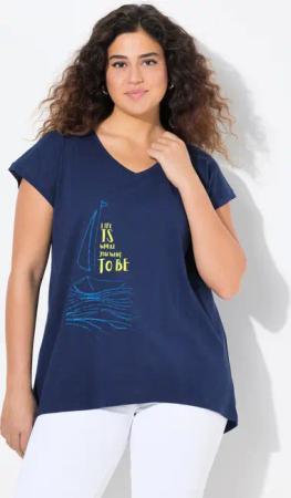 Ulla Popken T-Shirt T-Shirt Boot A-Linie