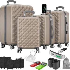 Onbest Kofferset 4er Hartschalen Trolley PREMIUM