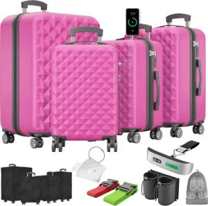 Onbest Kofferset 4er Hartschalen Trolley PREMIUM