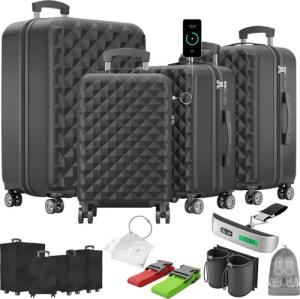Onbest Kofferset 4er Hartschalen Trolley PREMIUM