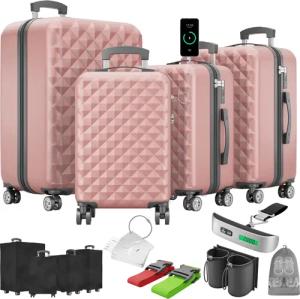 Onbest Kofferset 4er Hartschalen Trolley PREMIUM