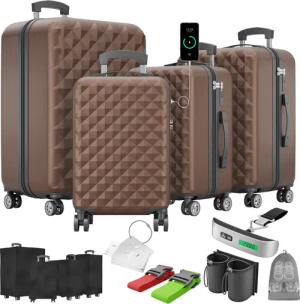 Onbest Kofferset 4er Hartschalen Trolley PREMIUM