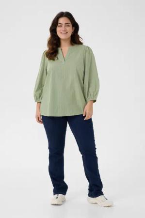 KAFFE Curve Langarmbluse Langarm-Bluse KCjolisa Große