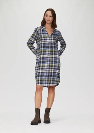 s.Oliver Minikleid Kariertes Kleid aus Viskosemix