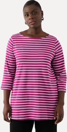 Ulla Popken T-Shirt Ringelshirt Pima Cotton