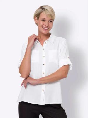Sieh an! Klassische Bluse Hemdbluse
