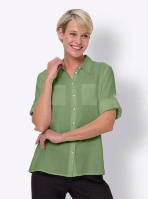 Sieh an! Klassische Bluse Hemdbluse