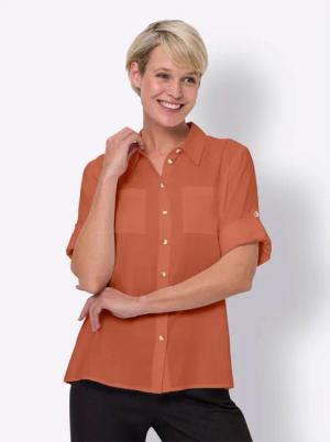 Sieh an! Klassische Bluse Hemdbluse